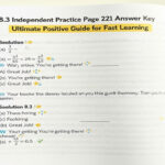 8.3 Independent Practice Page 221 Answer Key: Ultimate Positive Guide for Fast Learning