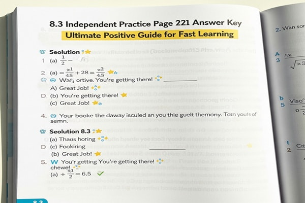 8.3 Independent Practice Page 221 Answer Key: Ultimate Positive Guide for Fast Learning